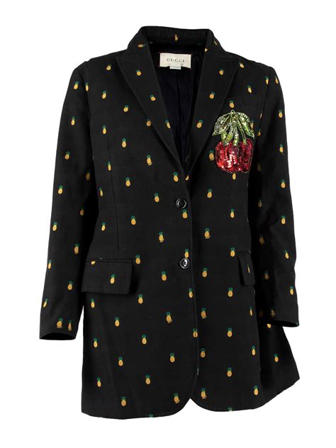 gucci ananas jacke|Gucci blazers for women.